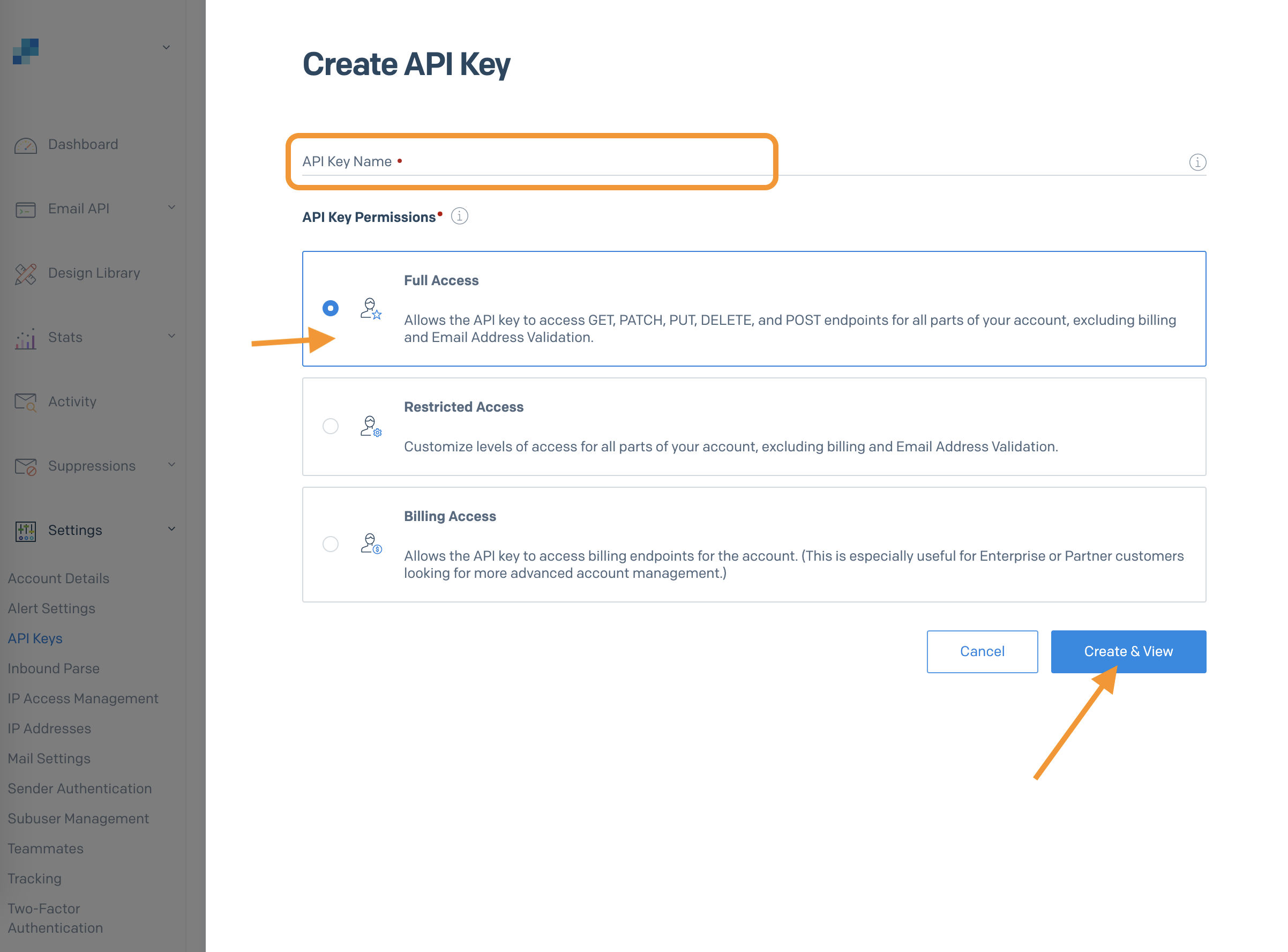 sendgrid-create-api-keys